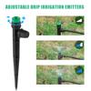 Adjustable All-round Scattering Sprinkler Spiked Dripper Single Double Locks Vegetable Garden Flowerbed Balcony Watering Emitter