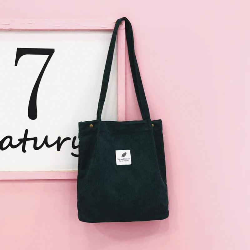 

Новая модная бархатная женская сумка, холщовая сумка на одно плечо, корейская версия ручной сумки, большая вместительная простая сумка для всего