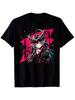 635Ounce ShortSleeve Gothic TShirt With Anime Demon Girl Design Horror Aesthetic And Rock Trash Style