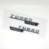 2 szt. Litery Samochodowe Naklejka Emblemat Błotnik Wykończenie Turbo 4matic Plus Dla Mercedes AMG A45 CLA45 C117 GLA45 GLE53 X247 Akcesoria