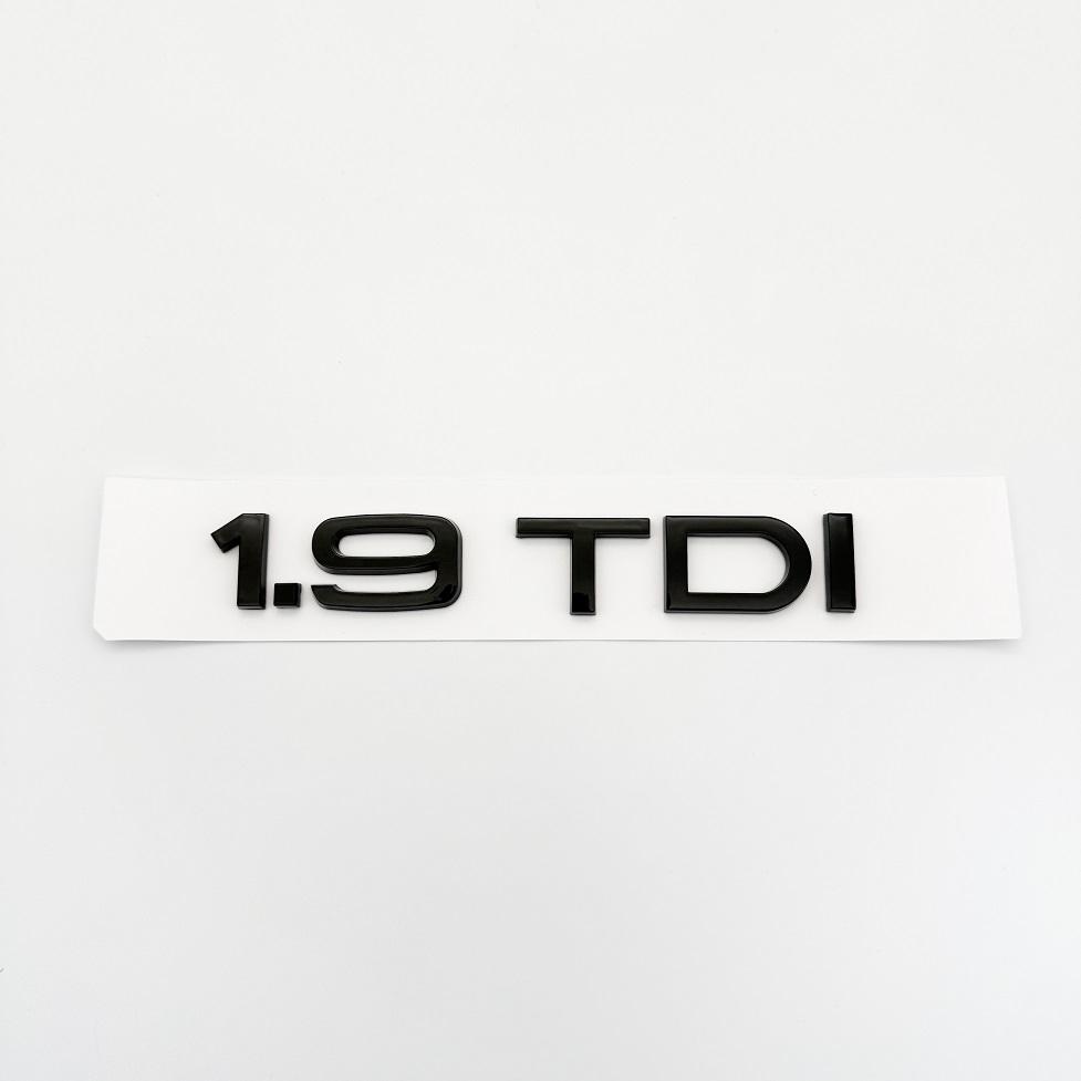 Glossy Black Car Trunk Emblem Sticker 1.9 2.0 2.5 3.0 4.0TDI 30 35 40 45 50 55 TDI For Audi A1 A3 A4 A5 A6 A7 A8 Q2 Q3 Q5 Q7 Q8