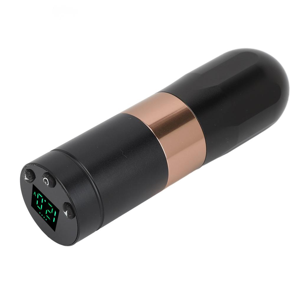 Wireless Tattoo Pen LED Display 1500mAh Rotary Tattoo Machine Pen for Liner Shader Brown