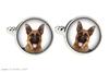 German Shepherd Dog, Alsatian Wolf Dog - cufflinks, a shirt accessory, a shirt pendant from the Art-Dog brand