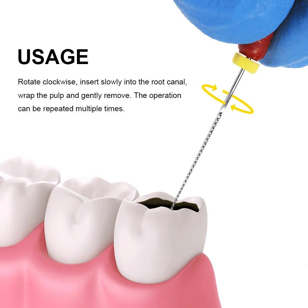 High Quality Dental H- Files Stainless Steel Hand Use Root Canal H File Endodontic Treatment File for Dentistry Instrument