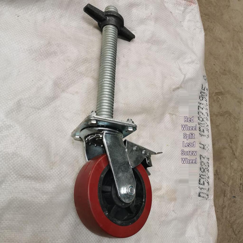 Diagonal Support Pole: Large Tripod Safety Leg for Mobile Scaffolding Stability.