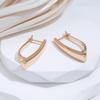 Kinel Rose Gold Color V Shape Earrings For Women Vintage Wedding Jewelry