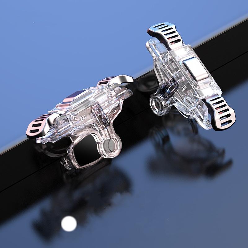 GT02 Mobile Phone Game Trigger Gamepad Joystick 6-Finger Aim Shooting L1 R1 Key Button Game Fingertips For PUBG Game Controller 5