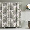 Bathroom Shower Curtain Vintage Floral Botanical Nature Pattern Waterproof Decor Farmhouse Rustic Washable Fabric