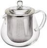 HARIO Leaf Teapot, Clear, 450ml Capacity, Heat-Resistant Glass, Perfect Gift, CHC-45T