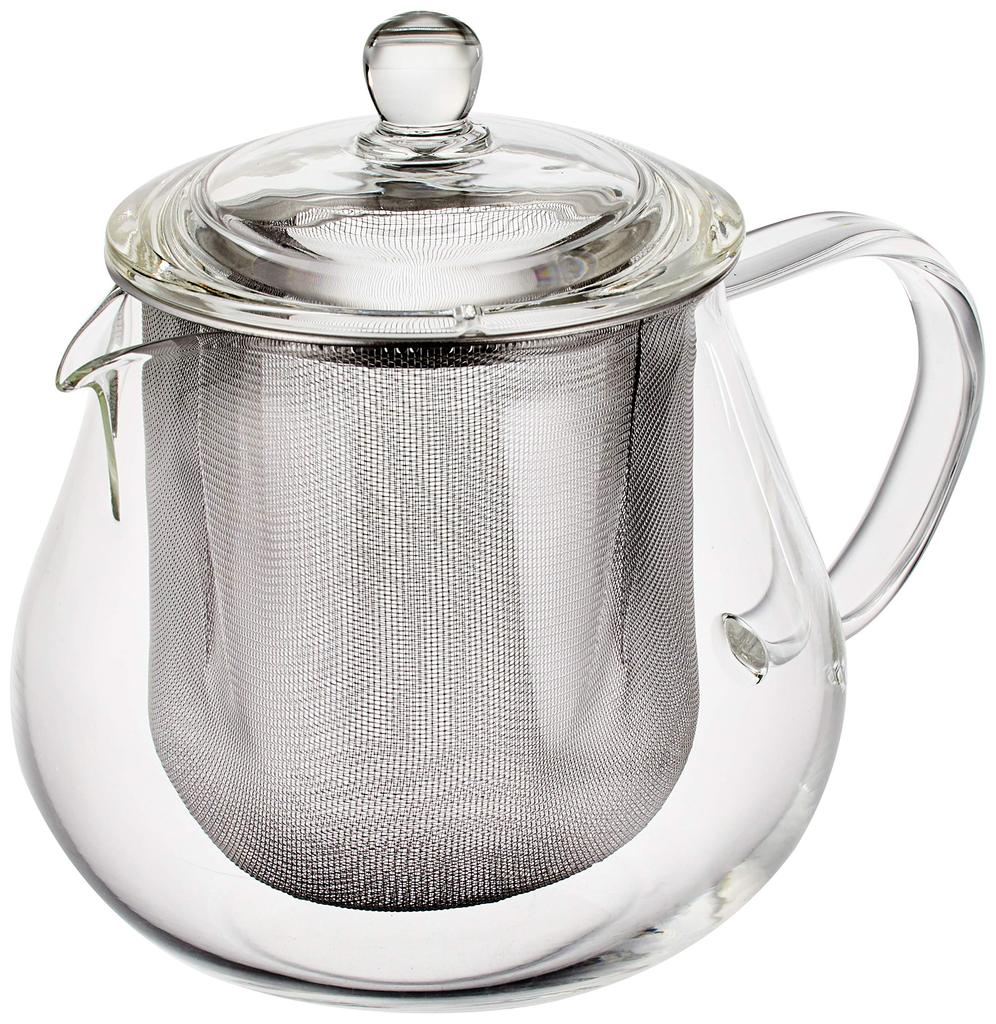 HARIO Leaf Teapot, Clear, 450ml Capacity, Heat-Resistant Glass, Perfect Gift, CHC-45T