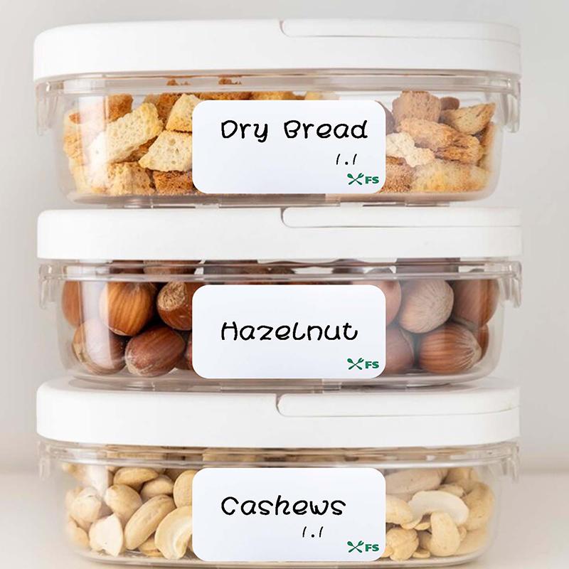 500Pcs Can Write Label Stickers Food Classification Labels Adhesive Paper Home Office Gift Stickers