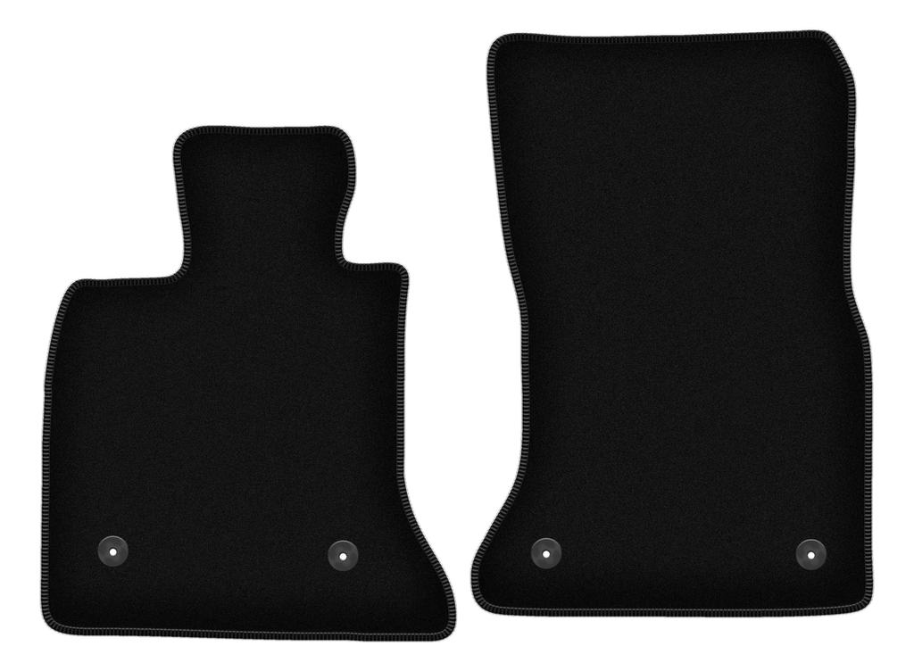 Alfombrillas de suelo de terciopelo delanteras BÁSICAS para: BMW Serie 5 GT F07 liftback (2009-2017)