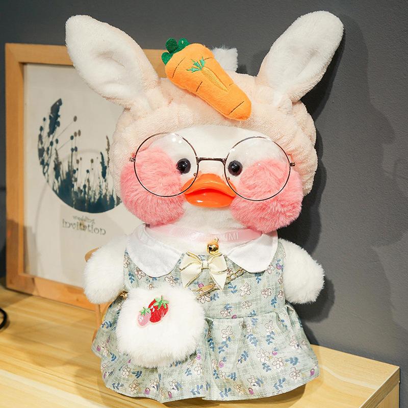 Hoodie Hyaluronic Acid Duck Plush Toy Doll Doll Hyaluronic Acid Little Yellow Duck Birthday Gift for Women