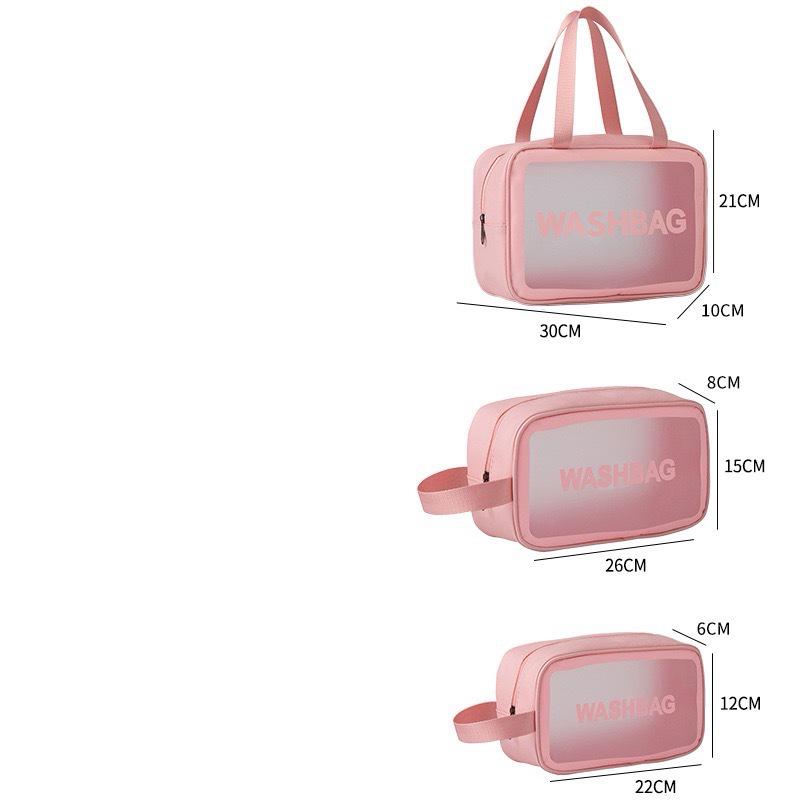 Borsa da toeletta da viaggio trasparente impermeabile - Organizer cosmetico portatile e resistente in PVC