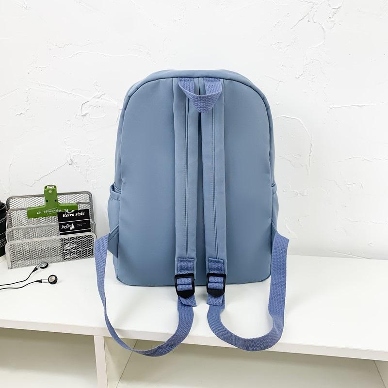 Schoolbag New Casual Large Capacity Backpack Fashion Student Lightweight Reduce Burden School Bag Simple Travel Backpack