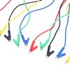 5PCS 1m Test Cable 5 Colors Jumper Wires Durable Alligator Clips  Electrical Testing