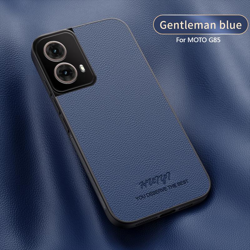 Luxury Business Leather Soft Frame Magnetic Cover For Motorola Moto G85 MotoG85 Phone Cases Capa