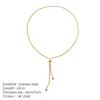 18k Gold-Plated Titanium Snake Clavicle Necklace: Stylish, Versatile Design