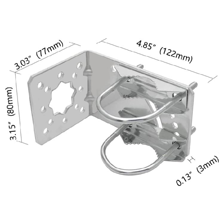 Adjustable Satellite Mounting Kit Wall Mount Antenna Short Wall Mount for Starlink Gen 2 and Dish Mount Bracket