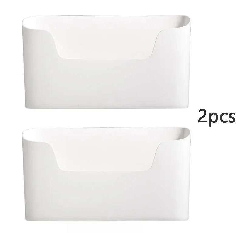 Kitchen Wall-mounted Adhesive Storage Rack Multifunctional Cabinet Door Storage Box Under Sink Drawer Shelf Bathroom Organizer