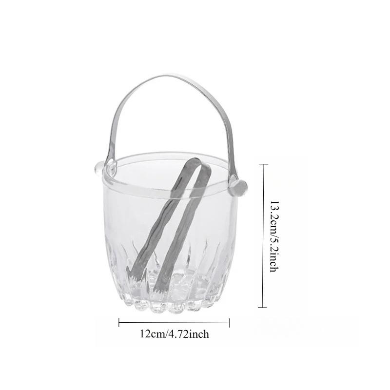 

880ml/900ml Chilled Champagne Keg with Handle Ice Bucket Party Luxury Wine Barrel High End Ice Bucket with Clip Party Glassware