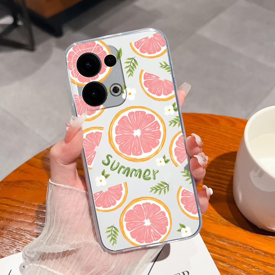 For Oppo Reno 13 Pro Case Creative Clear Soft Back Cover For Oppo Reno13 Pro 13Pro 5G TPU Slim Silicone Anti Drop Phone Cases