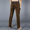 Winter Padded Thickened Elastic Men's Jeans Men's Straight Loose Winter Warm Denim Long Men's Trousers Tide