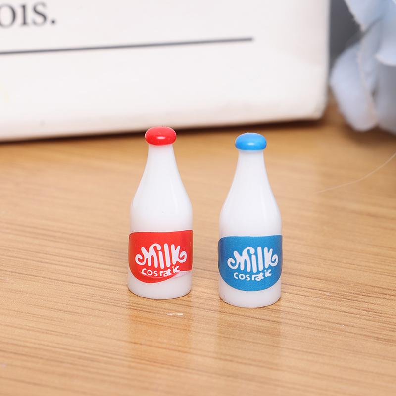 4Pcs 1/12 Dollhouse Miniature Milk Model Dolls House Kitchen Accessories Toy