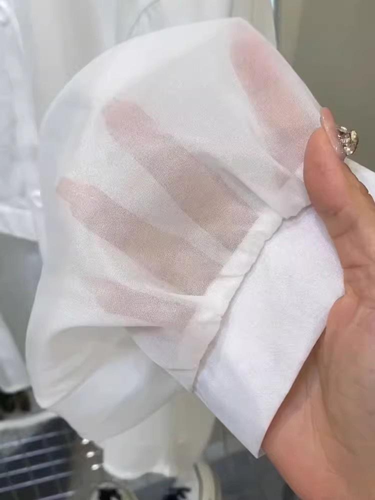 Hongkong Perlgarn Eisseide Sonnenschutz Damen Chiffonhemd - 2025 Sommer Strickjacke