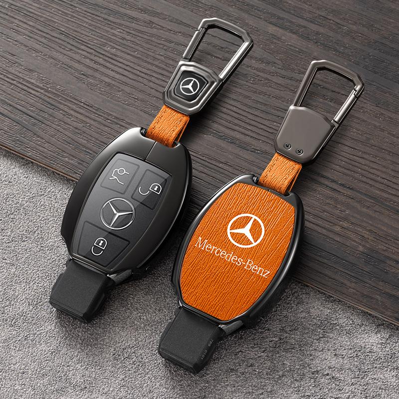 New Zinc Alloy Car Key Case Cover Shell Fob Bag For Mercedes Benz W204 W205 W212 W213 W176 W177 W219 A B C E S Class GLC CLA AMG