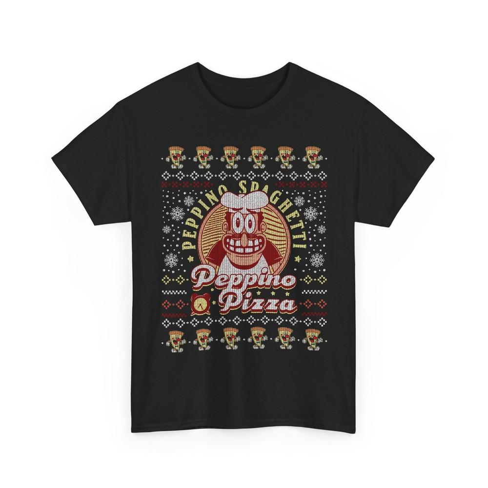 Peppino Pizza Ugly Sweater Unisex T-Shirt. Pizza Tower Video Game. Christmas.