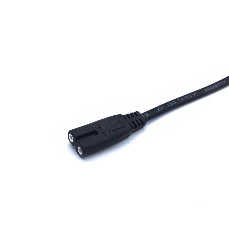 8-Tail Power Cord, US/Japanese Standard, Two-Flat-Plug, Two-Core Table Lamp Adapter