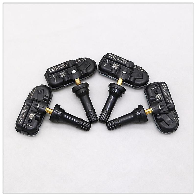4PCS Tire Pressure Monitoring System Sensor 434Mhz For RAM 1500 1500 CLASSIC 2500 For JEEP CHEROKEE 68324960AA 68324960AB