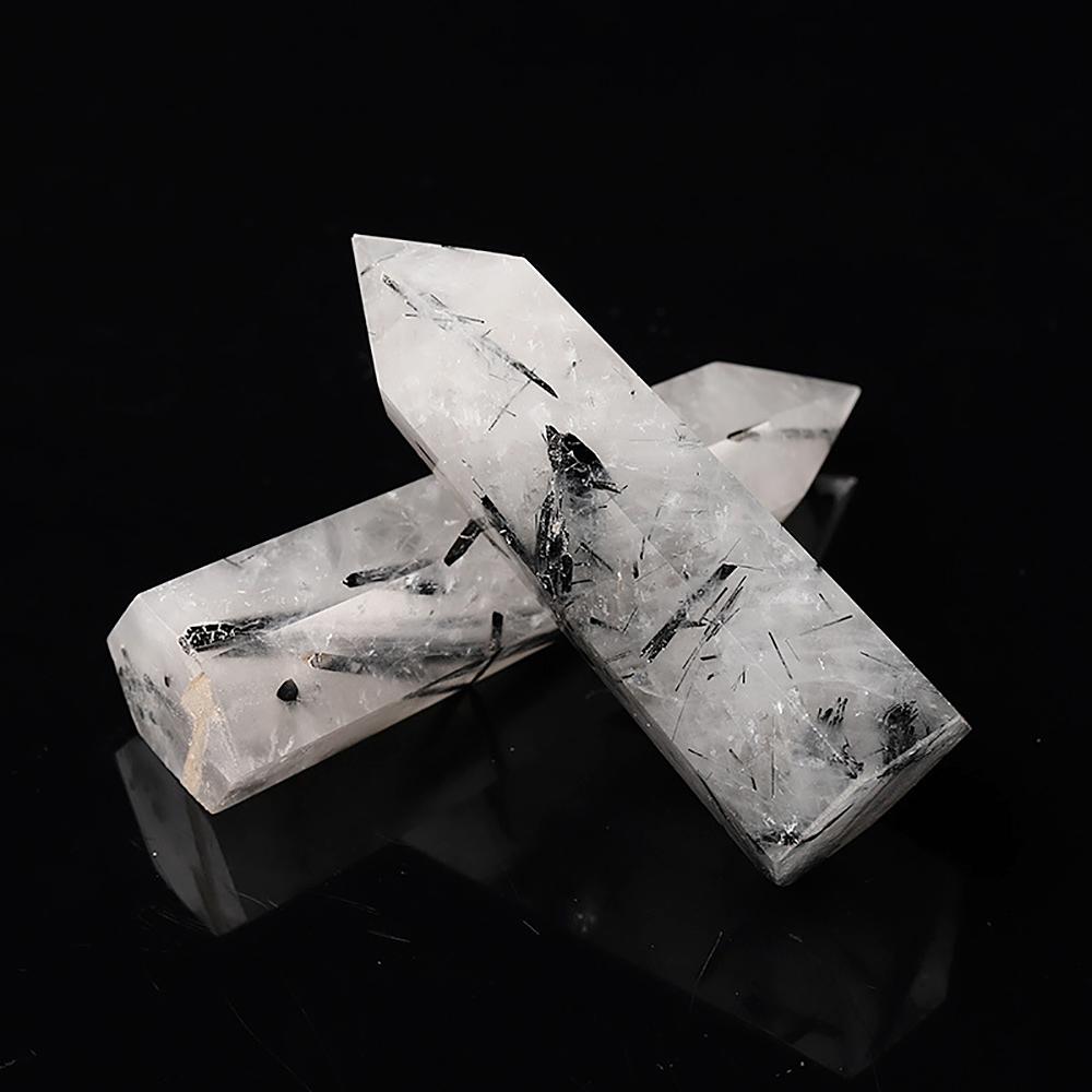 Natural Stone And Crystals Point Wand Witchcraft Rose Quartz Amethyst Home Decoration Mineral Stones Crafts Room Aquarium Decor