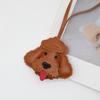 Adorable Poodle Keychain Cute Dog Charm For Bags Keys Backpacks Sturdy PU Material Pet Lover Gift