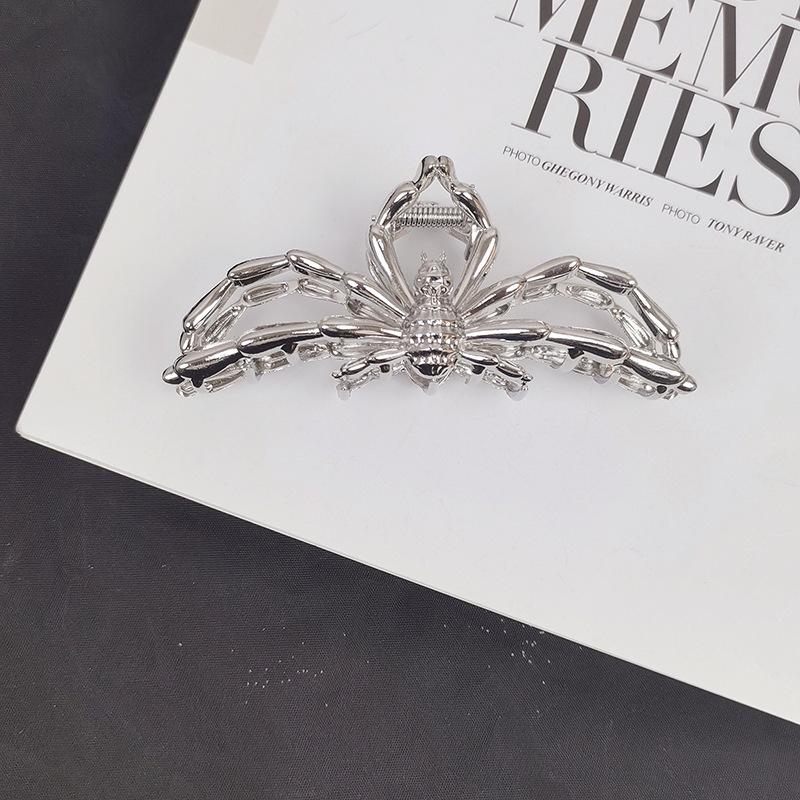 New Spider Web Metal Hair Crab Alloy Halloween Hair Claw Clips Hairgrip Hairpin Barrette Clamps Party Hair Accessories