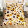 Sunflower Duvet Cover Twin Queen Yellow Flowers Bedding Set Botanical Floral Quilt Cover Garden Bloom Bedding with 2 Pillowcase