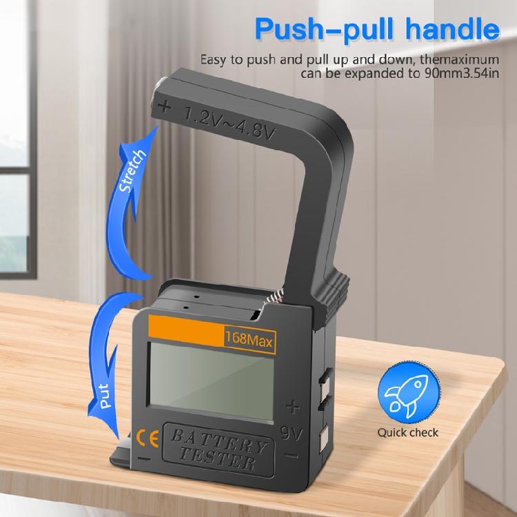 168Max Battery Tester Digital Battery Tester Easy to Use for 3A Button Batteries