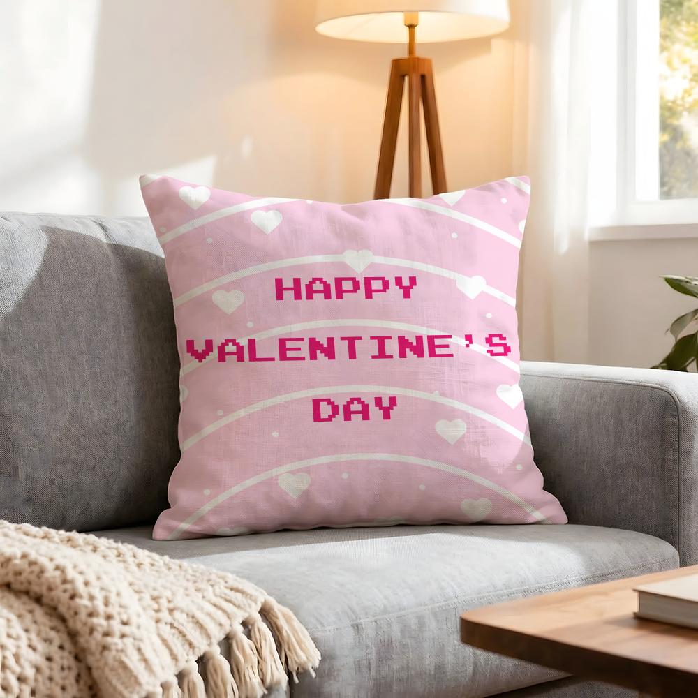 Holiday Valentine'S Day Cushion Cover 1Pcs Decorative Covers Soft Cushion Case For Sofa Couch Decor 40X40 45X45 Pillowcases