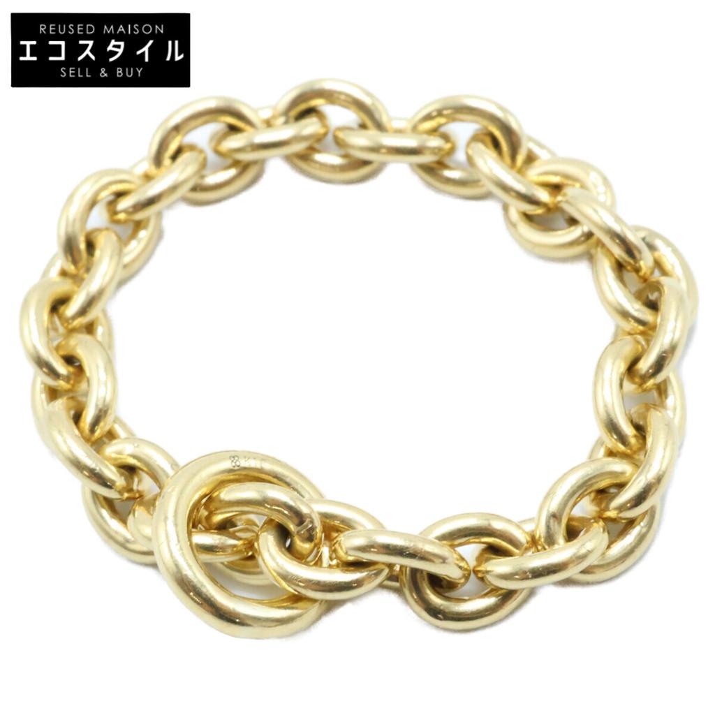 HIROTAKA K18 AB127GMR ALL ABOUT BASICS L Chain Ring Ring Yellow GoldUsed