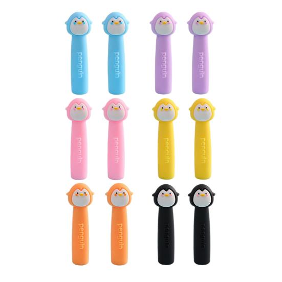 Protective Case Silicone Pencil Cap Cartoon Cat Paw Pencil Tip Protector for Wooden Pencils Extend Usage Time Reduce Waste Stress