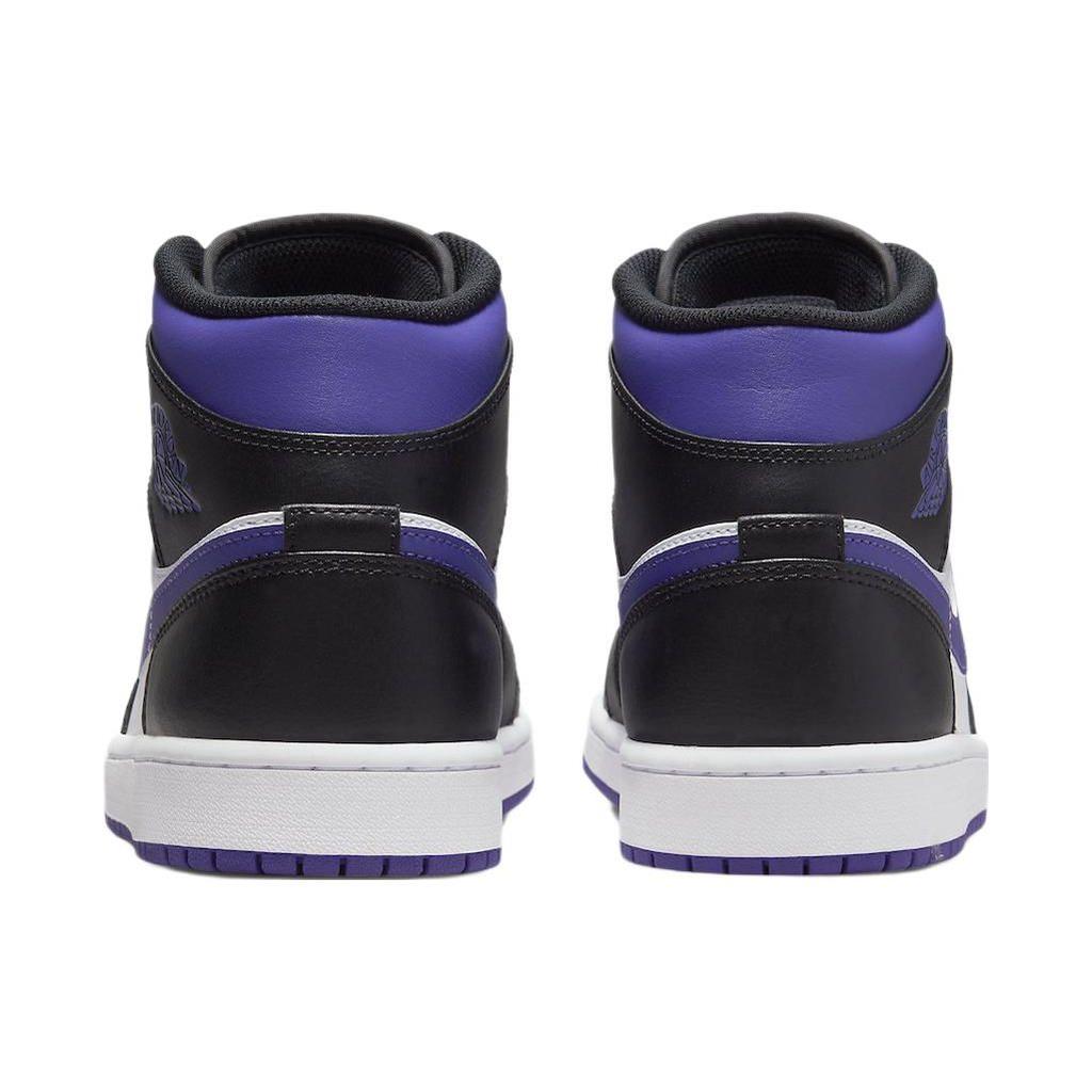 Air Jordan 1 Mid Dark Iris Men Sneakers Purple White Black 554724-095