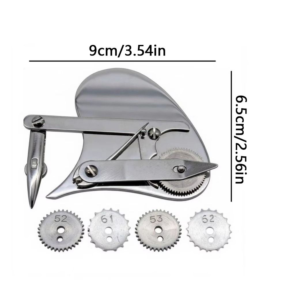 Dual Mode Mechanical Gear Train Ruling Pen Hand-hammered Texture Dashed Lines Pen for Architects