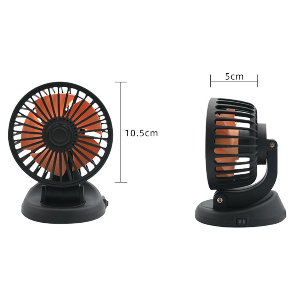 Mini Vehicle Cooling Device Adjustable 5/12/24V Air Circulation Fan USB Automobile Vehicle Accessories