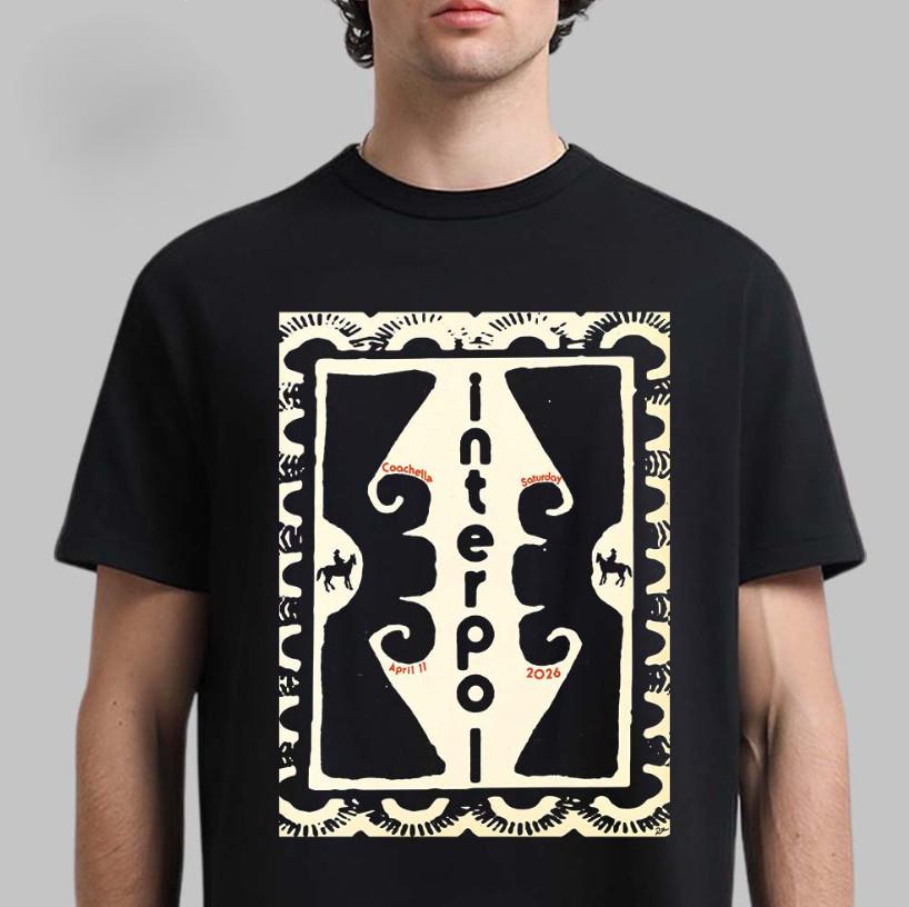 

Hot Interpol Coachella Night 1 Event 2026 T-Shirt All Size Unisex T-Shirt XXXL