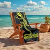 1PC Custom Name Gecko Artwork Beach Towel Highly Absorbent And Sand-Resistant Towel for Swimming, Pool, Yoga, And Travel Lightweight