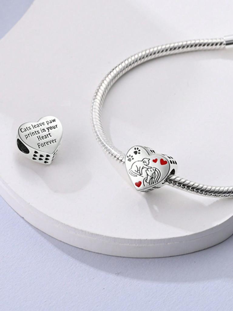 Charms Plata Family Love Beads Charm Copper Plated Fit Charms Copperoriginal Bracelet For Jewelry Making Diy Charm