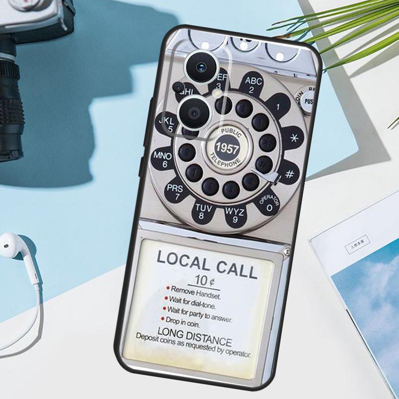 Retro Telephone Rotary Dial Cover For OPPO Reno 14 Pro 10 11 12 13 14F 13F 12F 11F 7 8 Lite OPPO Find X9 X6 X5 X8 Pro Case
