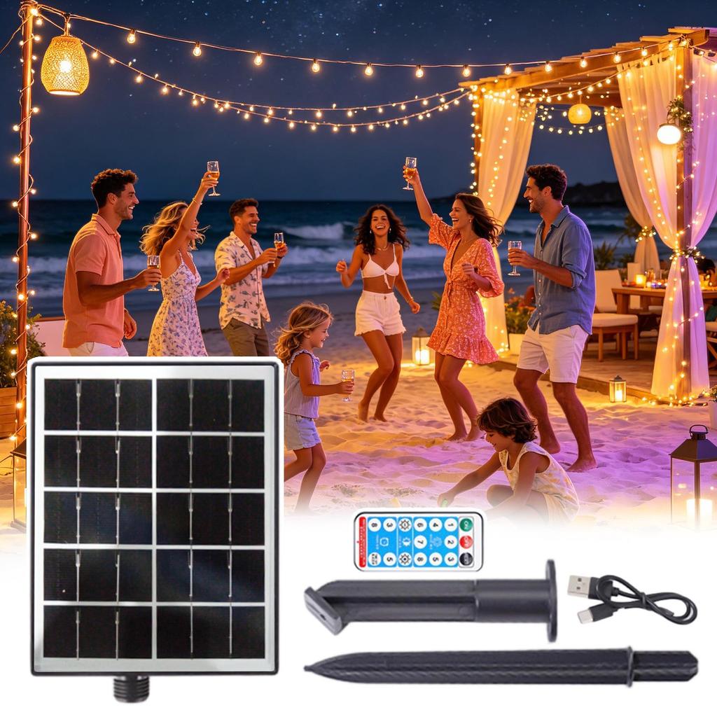 Portable Solar Panel Portable Energy Saving Waterproof Outdoor Rv Solar Panel Outlet For Garden Backyard Balcony Patio Deck