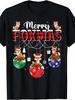 Unisex T-shirt Merry Christmas Xmas Decoration Lights Santa Fox Christmas T-Shirt